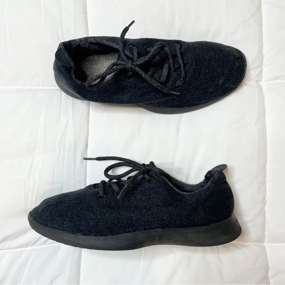 Men's All Birds The Wool Runners Black Shoes - Picture 1 of 11